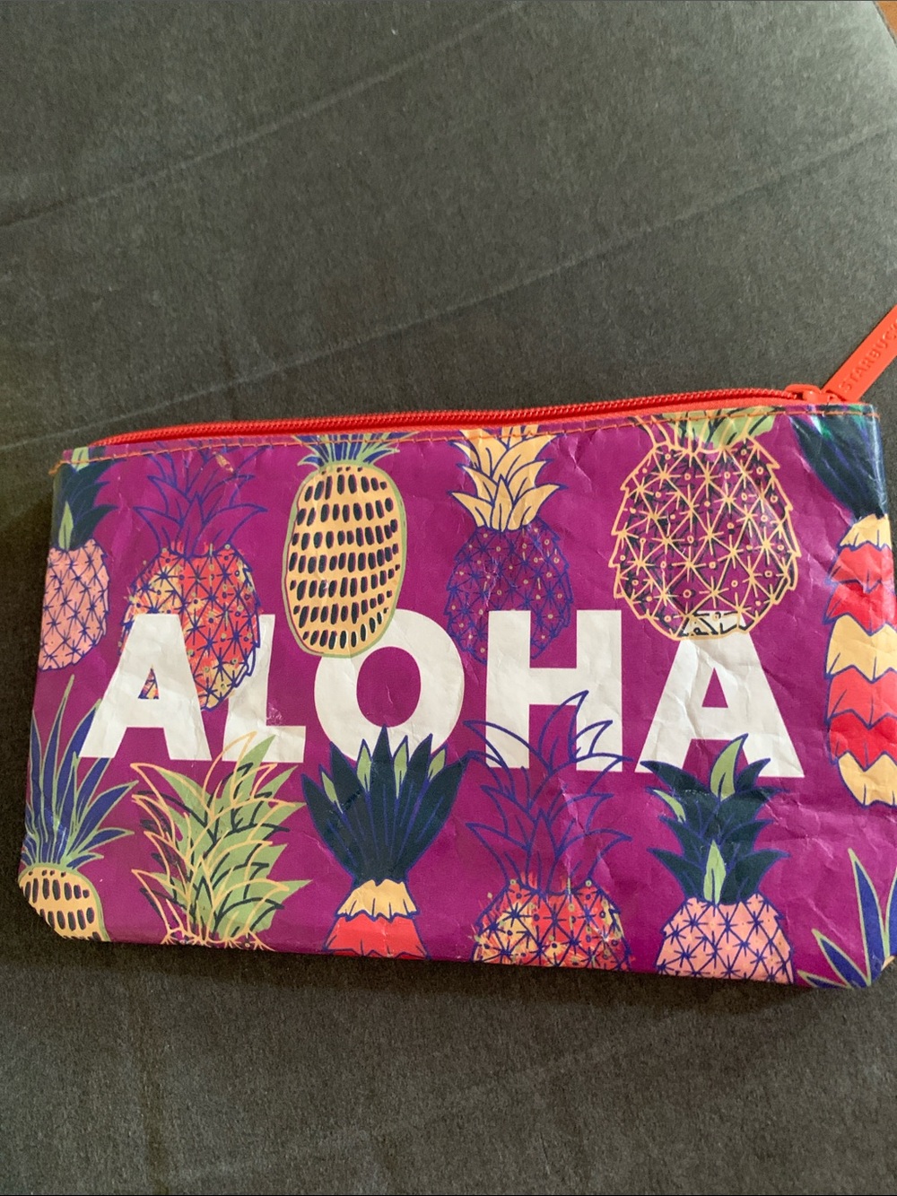 3pc Starbucks Yellow Studded Tumbler with Tropical Aloha Pouch&keychain - Picture 8 of 10